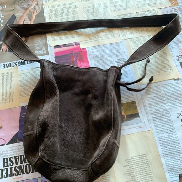 None Handbags - Brown Leather Shoulder Bag